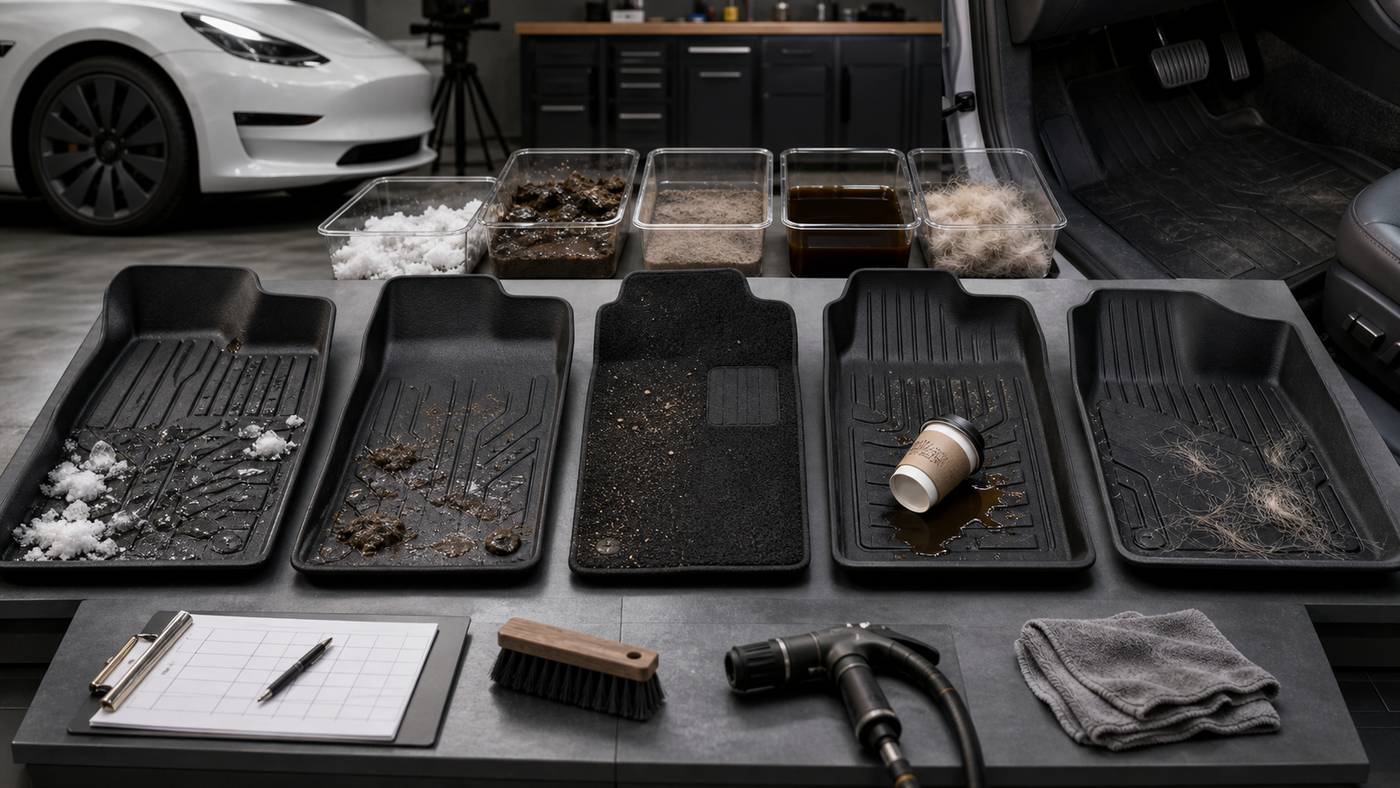 We Tested 5 Tesla Model 3 Floor Mats for 6 Months: Results From Real Winters, Muddy Dogs, and Spilled Coffee