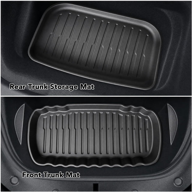 SUPER LINER Tesla New Model Y Juniper Standard 2025 2026 Floor Mats,9PCS Custom Fit TPE Cargo Liner, Seat Back Protector, & Accessories , All Weather Pet & Child System (Only fit Standard)