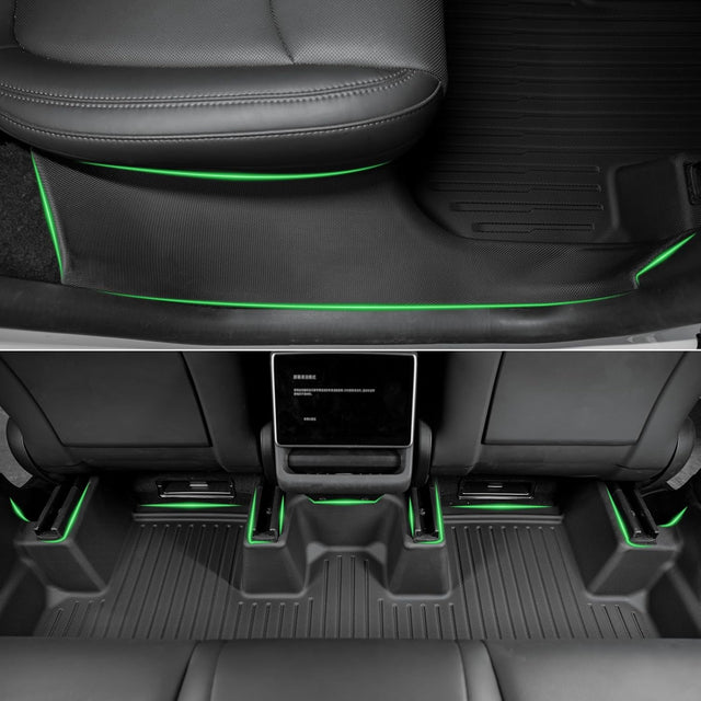 SUPER LINER 10-Piece Floor Mats Compatible with 2025-2026 Tesla Model Y Juniper - TPE Floor Liner& Accessories, CabinProtect⢠Pro Kit Full-Cabin Protection System (Only fit Premium&Performance)