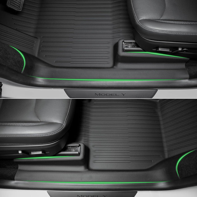 SUPER LINER 10-Piece Floor Mats Compatible with 2025-2026 Tesla Model Y Juniper - TPE Floor Liner& Accessories, CabinProtect⢠Pro Kit Full-Cabin Protection System (Only fit Premium&Performance)