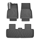SUPER LINER MoldedFit™ Tesla Model Y Juniper Floor Mats — 3-Piece Front & Rear Set (Fits 5-Seat Standard)