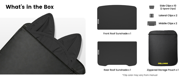 Tesla Model Y Juniper Sunshade 2026, Glass Roof and Windshield Sun Shade Set, Two Panel Roof, Never Sag Frame