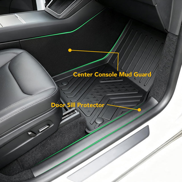 SUPER LINER MoldedFit™ Tesla Model Y Juniper Floor Mats — 13-Piece Full Cabin & Cargo Set
