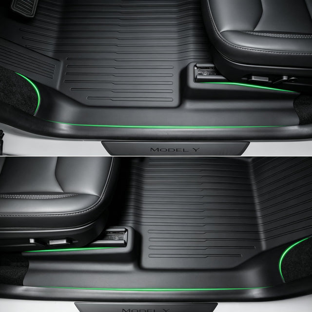 SUPER LINER 11PCS Floor Mats for 2025-2026 Tesla Model Y Juniper,11PCS | Custom Fit TPE Cargo Liner, Seat Back Protector, & Accessories , All Weather Pet & Child System (Only fit Premium)