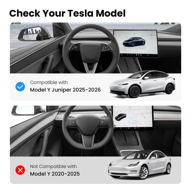 Tesla Model Y Juniper Sunshade 2026, Glass Roof and Windshield Sun Shade Set, Two Panel Roof, Never Sag Frame