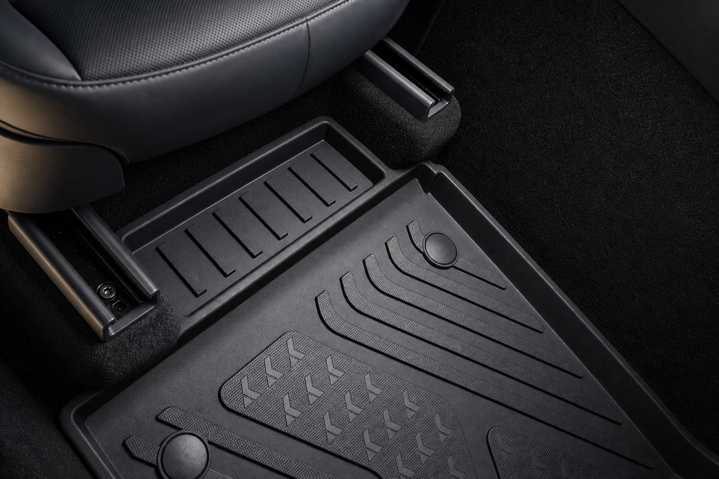 Refined Tesla cabin protected by MoldedFit™ liners