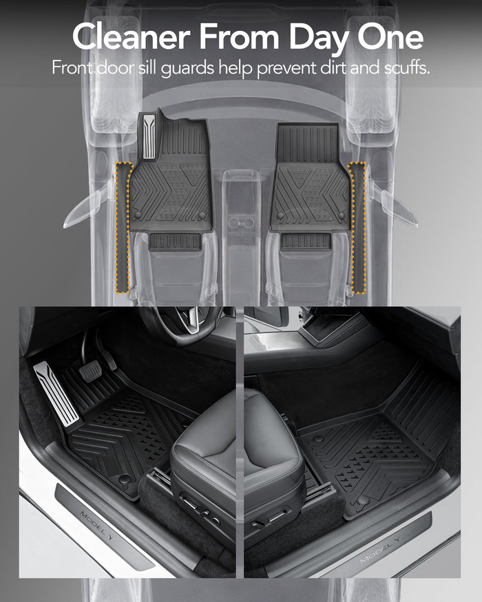 MoldedFit™ 11-Piece Interior & Cargo Set — Tesla Model Y Floor Mats