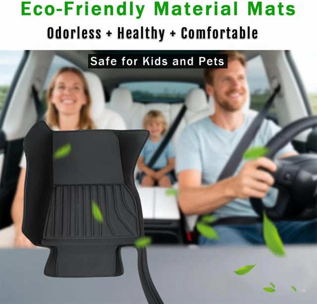 Tesla Model Y Soft Floor Mats (2021–2024) — CabinProtect™ Pro Kit