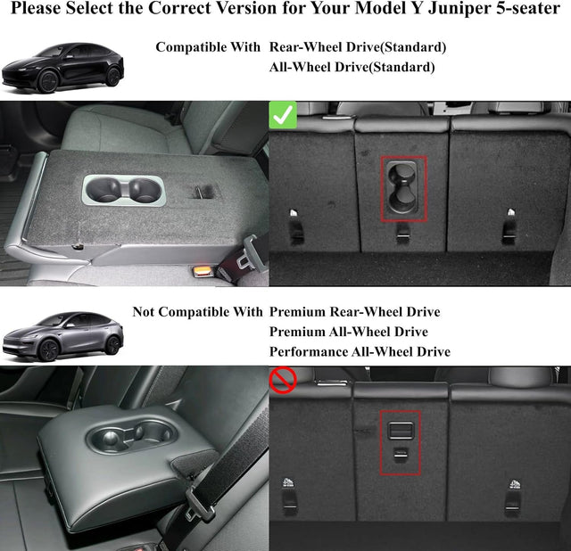 SUPER LINER Tesla 2026 2027 Model Y Juniper Floor Mats, Only for Standard Cargo Liners, Seatbacks, 9 PCS Extra-Thick TPE for 2025-2027 All-Weather Pet & Child-Friendly Model Y Juniper Accessories