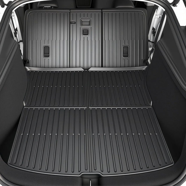 TSLDRV Tappetini Auto TPE Per Tesla Model Y Juniper 2025 5 Posti - Set Completo Con Bagagliaio - 3