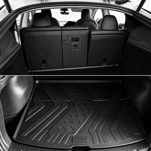 SUPER LINER 9-Pc Floor Mats & 3-Pc Sunshade Set for Model Y Juniper 2026 Custom Fit TPE Cargo Liners, Anti-Slip Metal Pedal, All Weather Accessories, Graphene Heat Blocking (Not for Standard)