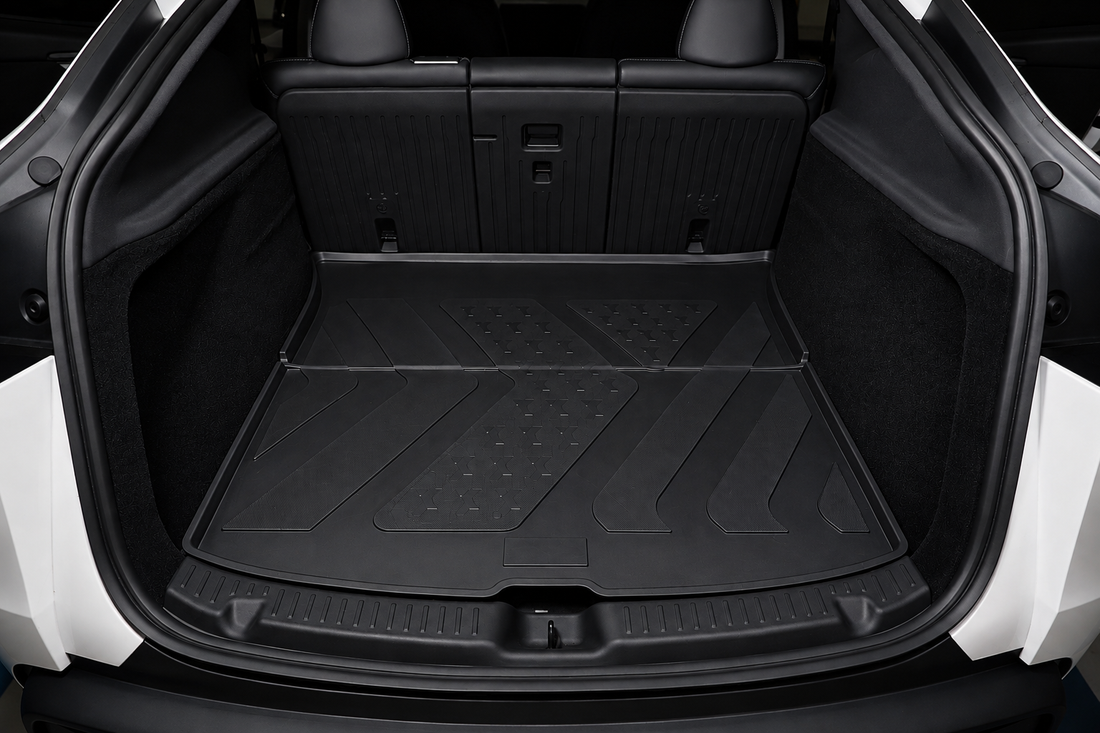 MoldedFit™ 7-Piece Set with Seat Back Protectors — Tesla Model Y Floor Mats