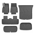 SUPER LINER MoldedFit 6-piece Tesla Model Y Juniper set — floor liners, rear trunk, frunk and under-trunk storage liner