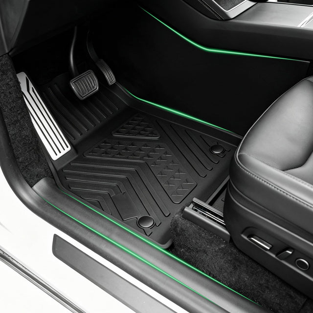 SUPER LINER MoldedFit™ Tesla Model Y Juniper Floor Mats — 13-Piece Full Cabin & Cargo Set