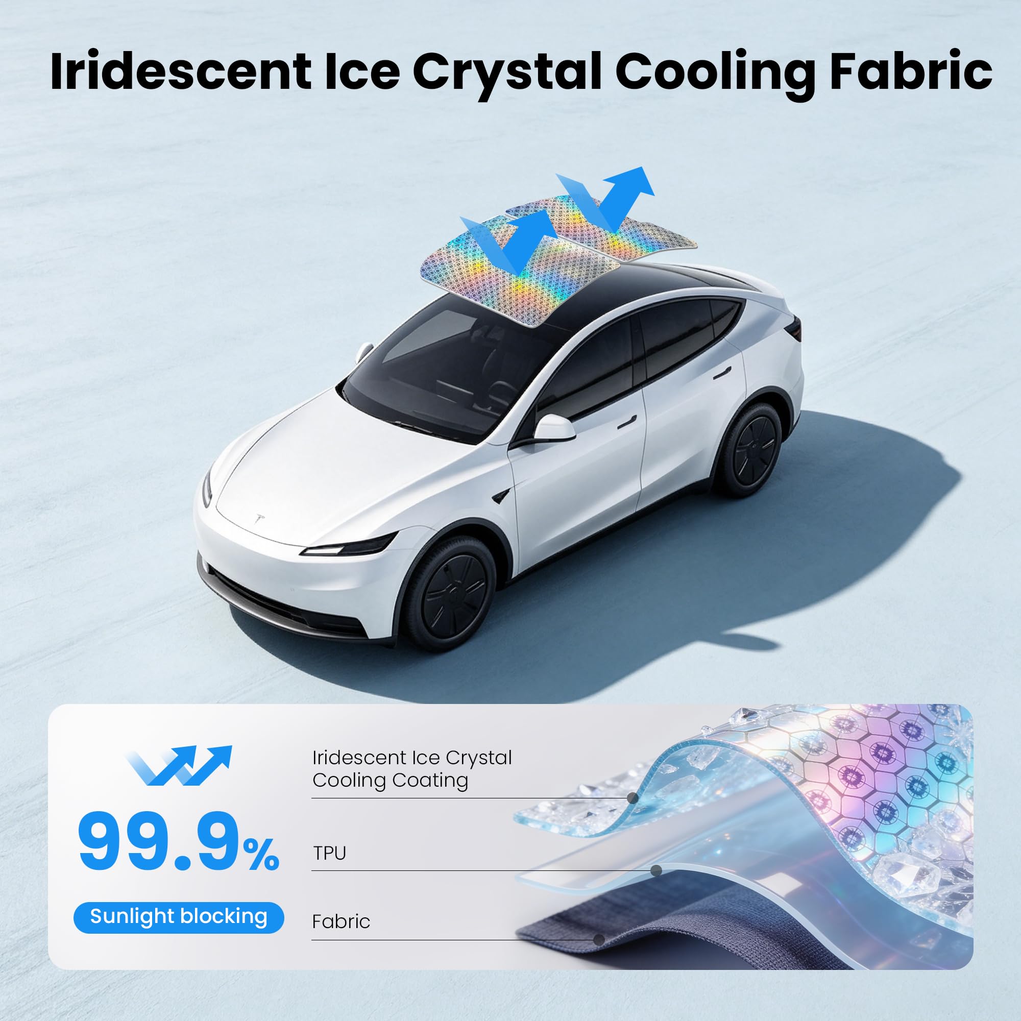 Tesla Model Y Juniper Sunshade 2026, Glass Roof and Windshield Sun