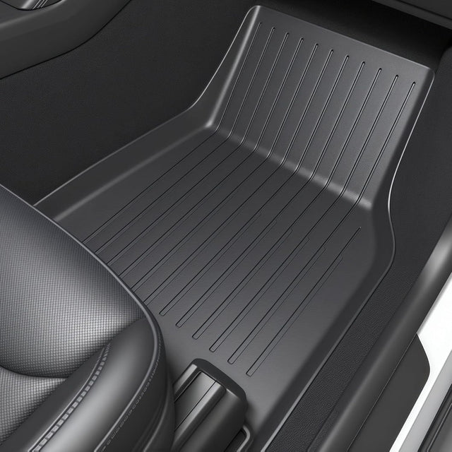 SUPER LINER Tesla New Model Y Juniper Standard 2025 2026 Floor Mats，9PCS | Custom Fit TPE Cargo Liner, Seat Back Protector, & Accessories , All Weather Pet & Child System (Only fit Standard)