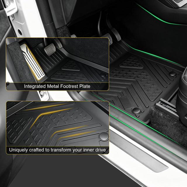 SUPER LINER MoldedFit™ Tesla Model Y Juniper Floor Mats — 13-Piece Full Cabin & Cargo Set