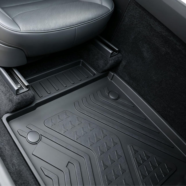 SUPER LINER Tesla New Model Y Juniper Floor Mats 2025-2026 &Seatbacks 9 PCS | Cargo Liners, Raised and Extended Edges &Expanded Storage |Pet & Child-Friendly Model Y Juniper Accessories(Not for Standard)