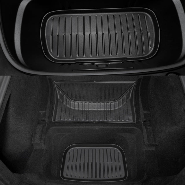 SUPER LINER Tesla New Model Y Juniper 2025 2026 Floor Mats,10PCS | Custom Fit TPE Cargo Liner, Seat Back Protector, & Accessories , All Weather Pet & Child System(Only fit Premium&Performance)