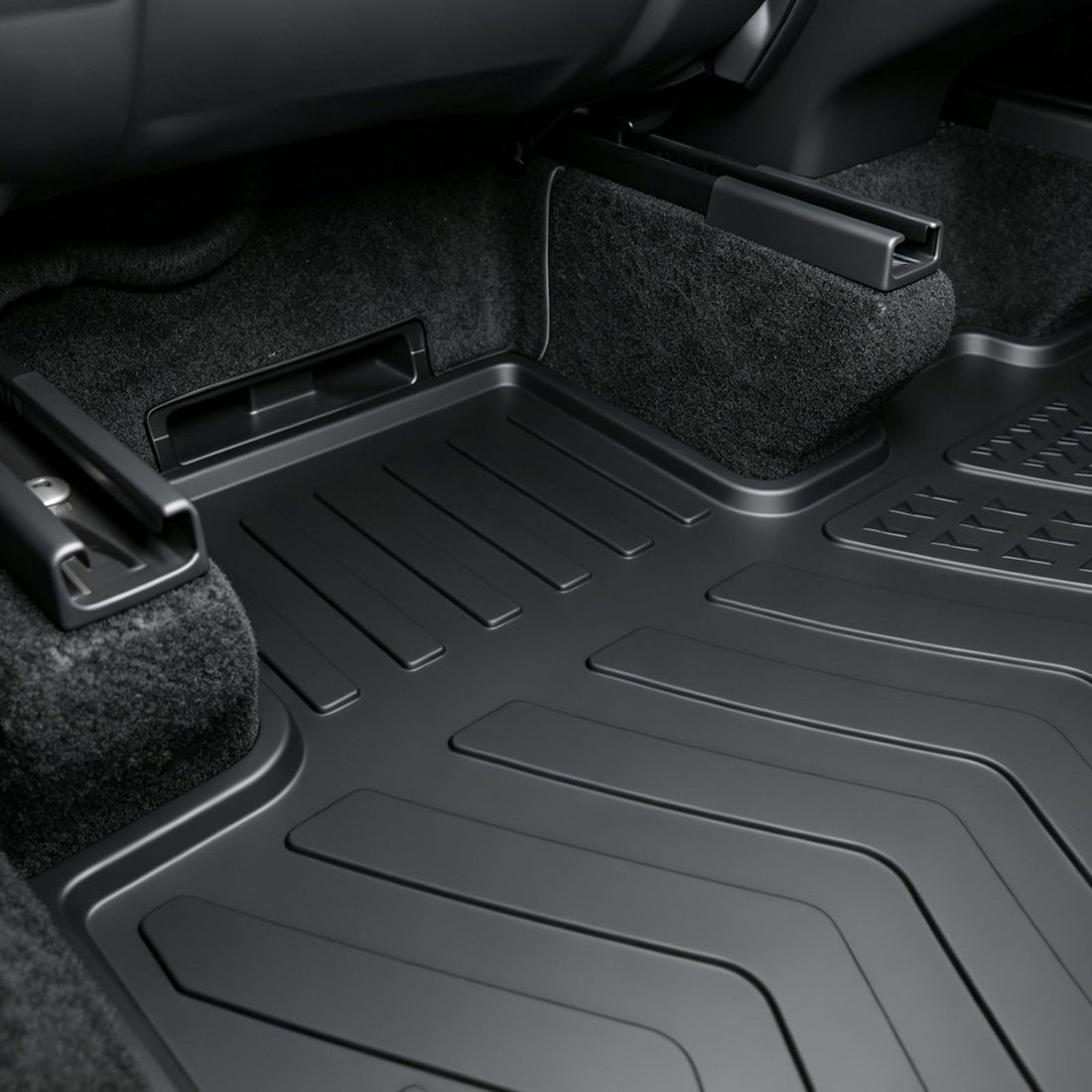 MoldedFit™ 4-Piece Floor & Trunk Set — Tesla Model Y Floor Mats (Fits All 5-Seat Trims)