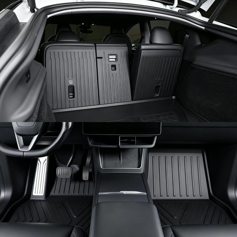 MoldedFit™ 4-Piece Floor & Trunk Set — Tesla Model Y Floor Mats (Fits All 5-Seat Trims)